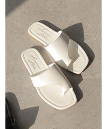AMERICAN HOLIC | アシンメトリースクエアサンダル　＊(サンダル)