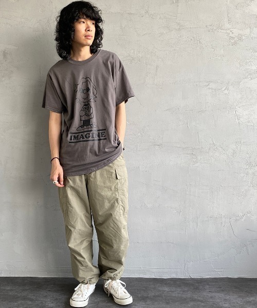 bend(s)（ベンズ）の「[BENDS×JEANS FACTORY/ベンズ×ジーンズファクトリー] 別注 グラフィックプリントTシャツ PL（Tシャツ/カットソー・レディース・ホワイト/チャコールグレー・M/L）」の5枚目の写真