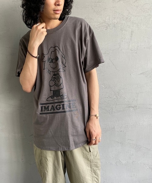 bend(s)（ベンズ）の「[BENDS×JEANS FACTORY/ベンズ×ジーンズファクトリー] 別注 グラフィックプリントTシャツ PL（Tシャツ/カットソー・レディース・ホワイト/チャコールグレー・M/L）」の20枚目の写真