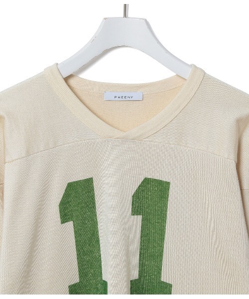 PHEENY　フットボールロングスリーブT PHEENY（フィーニー）の「【PHEENY】Football Long Sleeve Tee