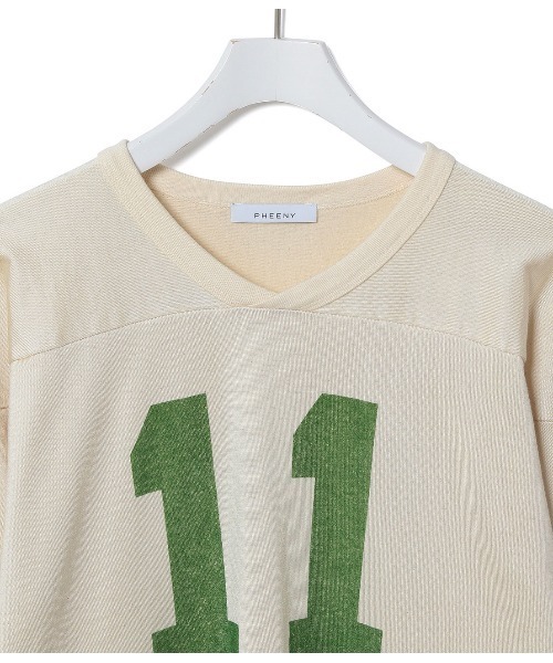 【PHEENY】Football Long Sleeve Tee