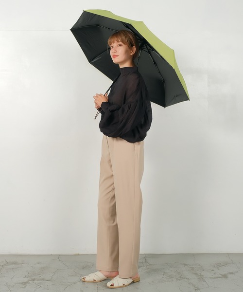 VitaFelice（ヴィータフェリーチェ）の「晴雨兼用折りたたみ日傘（折りたたみ傘・レディース・ピンク/ミント/サンドベージュ/ライム・FREE）」の12枚目の写真
