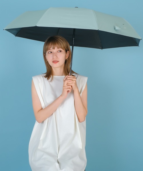 VitaFelice（ヴィータフェリーチェ）の「晴雨兼用折りたたみ日傘（折りたたみ傘・レディース・ピンク/ミント/サンドベージュ/ライム・FREE）」の13枚目の写真