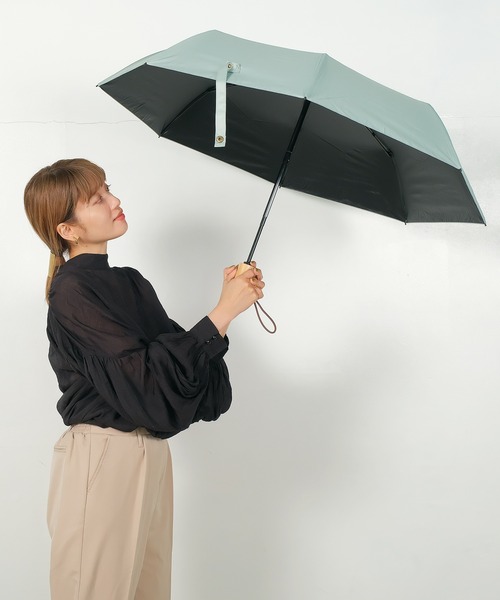 VitaFelice（ヴィータフェリーチェ）の「晴雨兼用折りたたみ日傘（折りたたみ傘・レディース・ピンク/ミント/サンドベージュ/ライム・FREE）」の16枚目の写真
