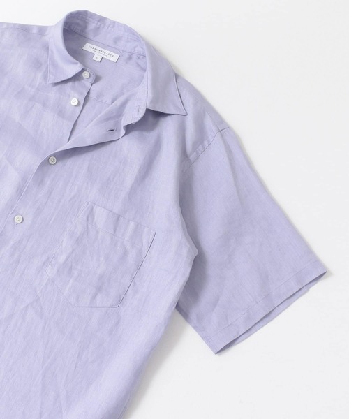 URBAN RESEARCH シャツ LINEN SHORT-SLEEVE SHIRTS メンズ