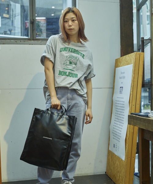 Bonjour Girl（ボンジュールガール）の「カレッジベアTEE（Tシャツ/カットソー・レディース・ホワイト/ブラック/グレー・FREE）」の20枚目の写真