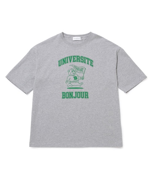 Bonjour Girl（ボンジュールガール）の「カレッジベアTEE（Tシャツ/カットソー・レディース・ホワイト/ブラック/グレー・FREE）」の21枚目の写真