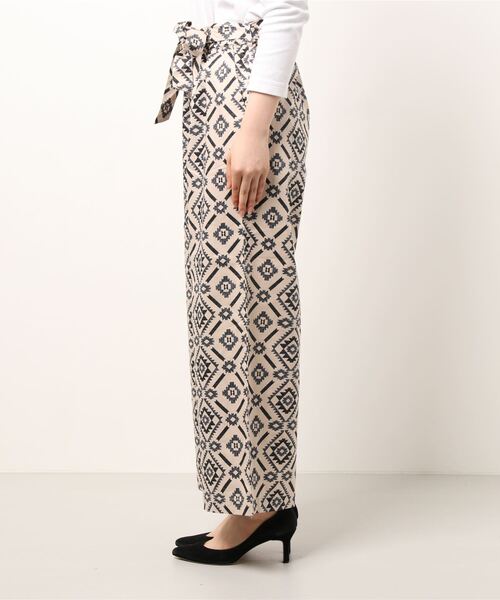 Bou Jeloud（ブージュルード）の「タイプライターダイヤ柄パンツ（その他パンツ・レディース・ベージュ/ネイビー・FREE）」の18枚目の写真