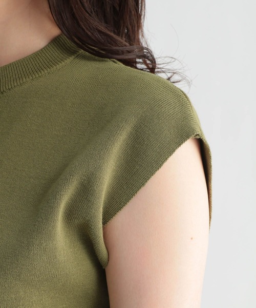 Andemiu（アンデミュウ）の「【コーデ完成】ニット×リブスカート956191（ワンピース・レディース・ネイビー/グレー/カーキ・FREE）」の9枚目の写真