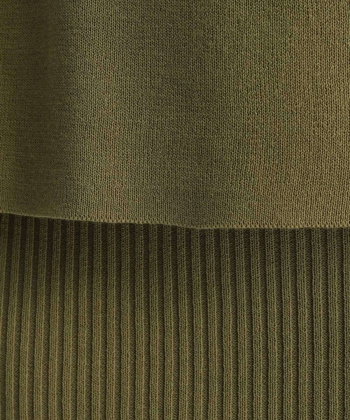 Andemiu（アンデミュウ）の「【コーデ完成】ニット×リブスカート956191（ワンピース・レディース・ネイビー/グレー/カーキ・FREE）」の16枚目の写真