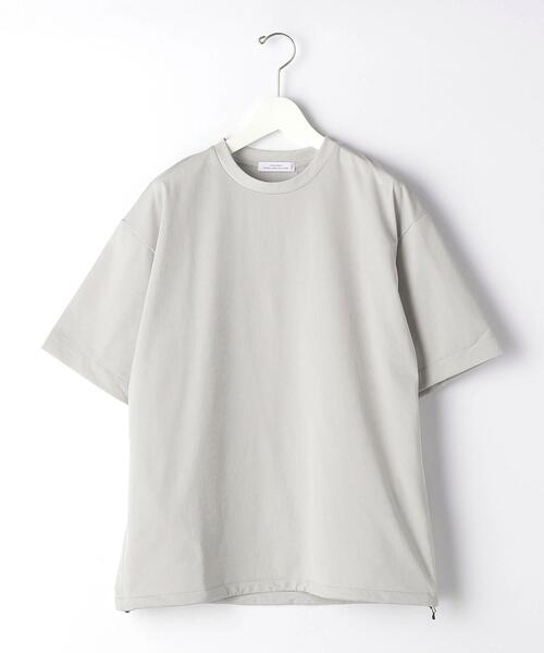 green label relaxing（グリーンレーベルリラクシング）の「＜green label relaxing＞ TEXBRID ヘムコード クルーネック Tシャツ（Tシャツ/カットソー・メンズ・ダークブラウン/ライトグレー/ベージュ・SMALL/MEDIUM/LARGE/X-LARGE）」の8枚目の写真