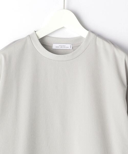green label relaxing（グリーンレーベルリラクシング）の「＜green label relaxing＞ TEXBRID ヘムコード クルーネック Tシャツ（Tシャツ/カットソー・メンズ・ダークブラウン/ライトグレー/ベージュ・SMALL/MEDIUM/LARGE/X-LARGE）」の10枚目の写真