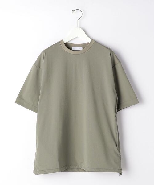 green label relaxing（グリーンレーベルリラクシング）の「＜green label relaxing＞ TEXBRID ヘムコード クルーネック Tシャツ（Tシャツ/カットソー・メンズ・ダークブラウン/ライトグレー/ベージュ・SMALL/MEDIUM/LARGE/X-LARGE）」の15枚目の写真