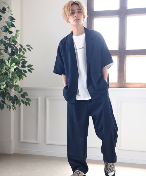 ACE SHOP（エースショップ）の「イージーケアパンツ【SETUP可】（その他パンツ・メンズ・ブラック/ネイビー/ベージュ・FREE）」の4枚目の写真