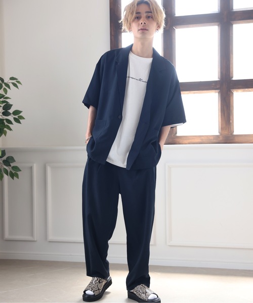 ACE SHOP（エースショップ）の「イージーケアパンツ【SETUP可】（その他パンツ・メンズ・ブラック/ネイビー/ベージュ・FREE）」の6枚目の写真