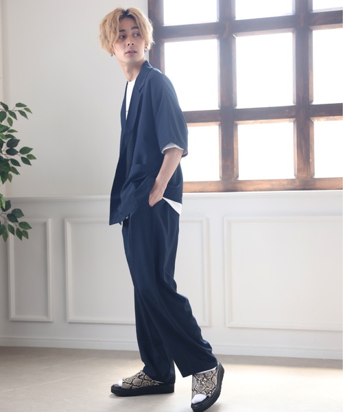 ACE SHOP（エースショップ）の「イージーケアパンツ【SETUP可】（その他パンツ・メンズ・ブラック/ネイビー/ベージュ・FREE）」の7枚目の写真