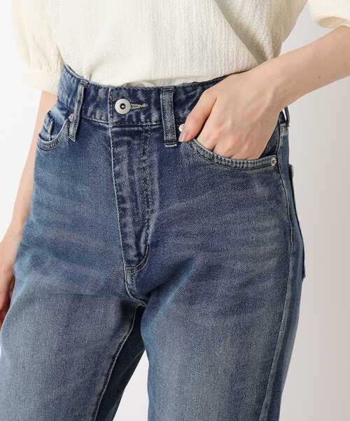 DRESKIP（ドレスキップ）の「◆デニムテ－パ－ドパンツ（デニムパンツ・レディース・ネイビー/ライトブルー・02/03/01）」の10枚目の写真