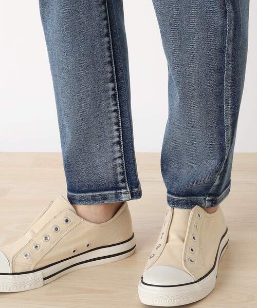 DRESKIP（ドレスキップ）の「◆デニムテ－パ－ドパンツ（デニムパンツ・レディース・ネイビー/ライトブルー・02/03/01）」の5枚目の写真