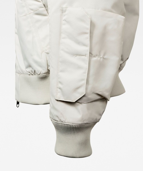 G-STAR（ジースター）の「CHEST POCKET BOMBER/MA1/ミリタリージャケット（MA-1・メンズ・グレー/ホワイト系その他・LARGE/X-LARGE/MEDIUM/SMALL/X-SMALL）」の4枚目の写真