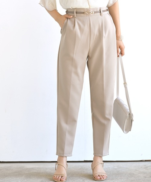 rps（アールピーエス）の「テーパードパンツ（スラックス・レディース・ブラック/カーキ/オレンジ/ブルー/モカ・M）」の3枚目の写真