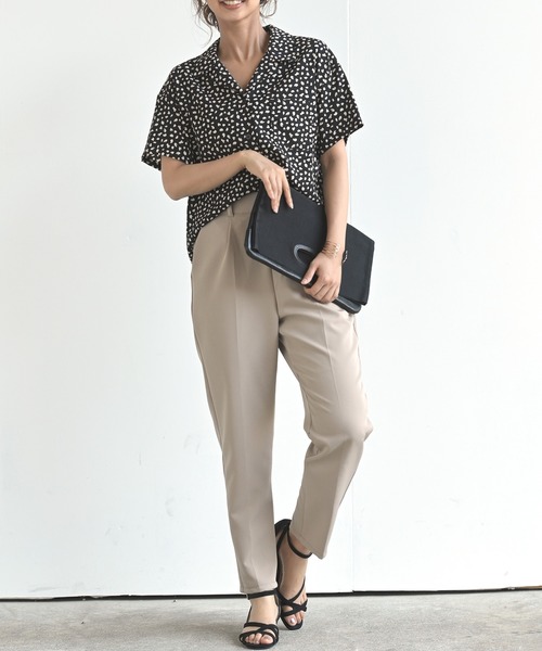 rps（アールピーエス）の「テーパードパンツ（スラックス・レディース・ブラック/カーキ/オレンジ/ブルー/モカ・M）」の15枚目の写真