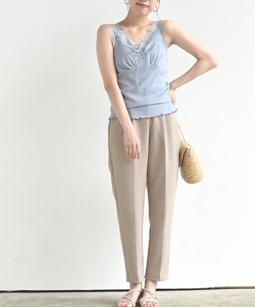 rps（アールピーエス）の「テーパードパンツ（スラックス・レディース・ブラック/カーキ/オレンジ/ブルー/モカ・M）」の17枚目の写真