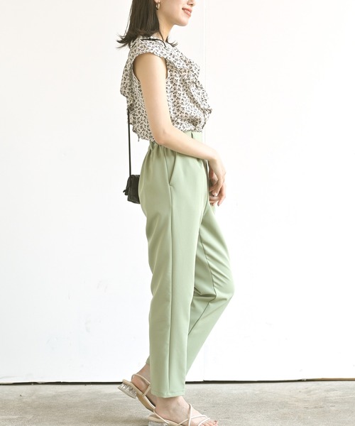 rps（アールピーエス）の「テーパードパンツ（スラックス・レディース・ブラック/カーキ/オレンジ/ブルー/モカ・M）」の19枚目の写真