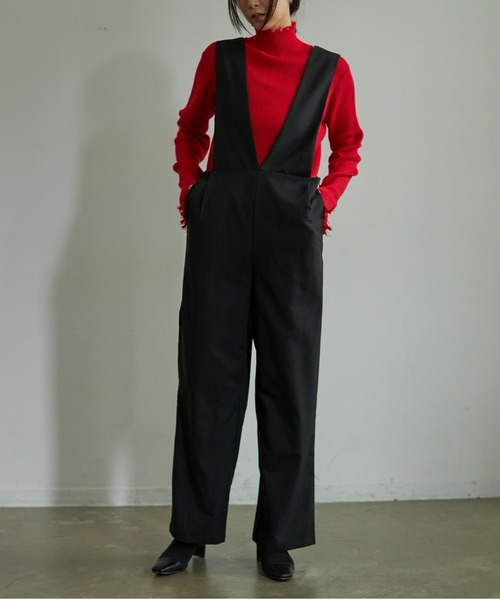 VACANCY（ヴァカンシー）の「ルーズタックサロペット（サロペット/オーバーオール・レディース・ブラック/ブラウン・SMALL/MEDIUM/LARGE）」の2枚目の写真