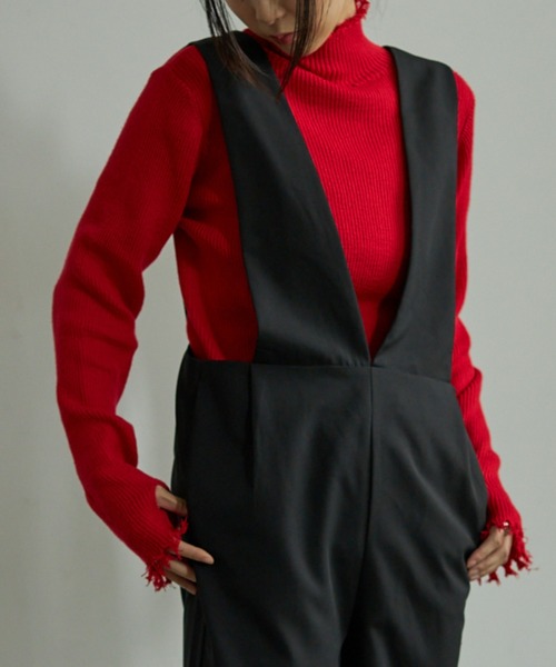 VACANCY（ヴァカンシー）の「ルーズタックサロペット（サロペット/オーバーオール・レディース・ブラック/ブラウン・SMALL/MEDIUM/LARGE）」の9枚目の写真