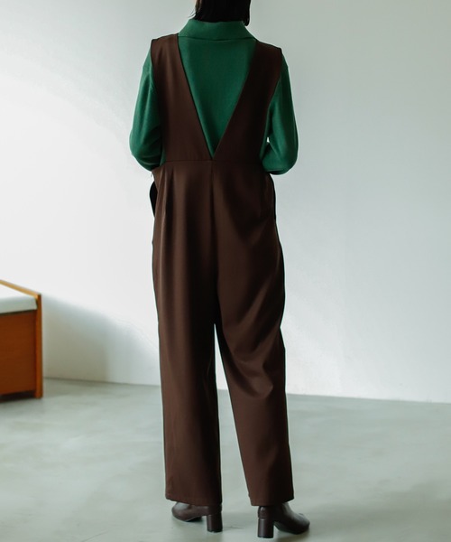 VACANCY（ヴァカンシー）の「ルーズタックサロペット（サロペット/オーバーオール・レディース・ブラック/ブラウン・SMALL/MEDIUM/LARGE）」の4枚目の写真