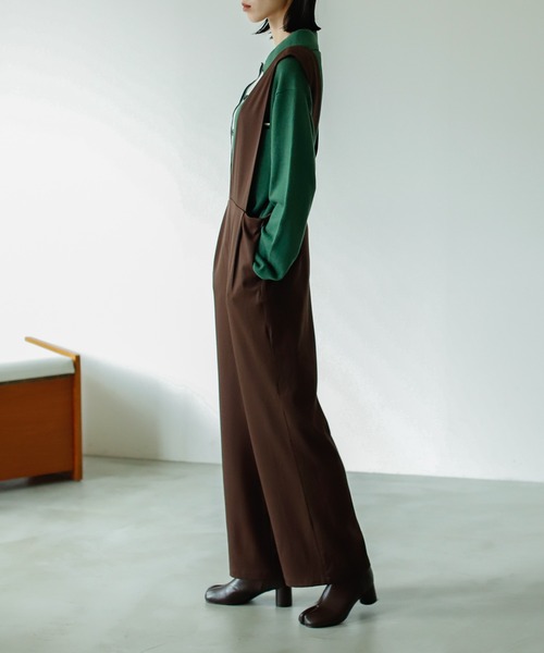 VACANCY（ヴァカンシー）の「ルーズタックサロペット（サロペット/オーバーオール・レディース・ブラック/ブラウン・SMALL/MEDIUM/LARGE）」の3枚目の写真