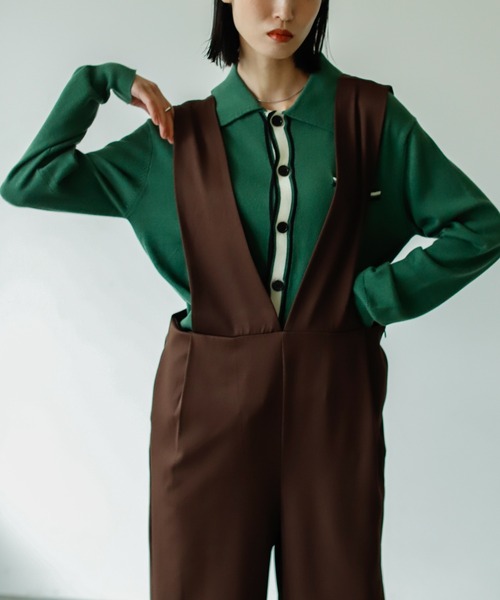 VACANCY（ヴァカンシー）の「ルーズタックサロペット（サロペット/オーバーオール・レディース・ブラック/ブラウン・SMALL/MEDIUM/LARGE）」の5枚目の写真