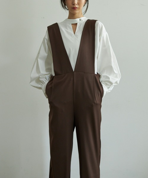 VACANCY（ヴァカンシー）の「ルーズタックサロペット（サロペット/オーバーオール・レディース・ブラック/ブラウン・SMALL/MEDIUM/LARGE）」の22枚目の写真