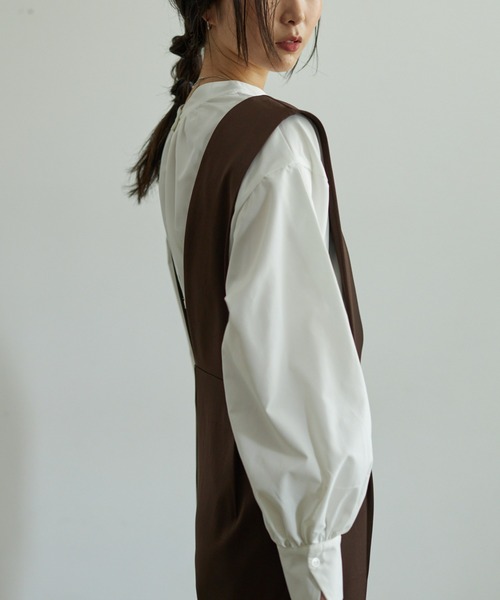 VACANCY（ヴァカンシー）の「ルーズタックサロペット（サロペット/オーバーオール・レディース・ブラック/ブラウン・SMALL/MEDIUM/LARGE）」の19枚目の写真