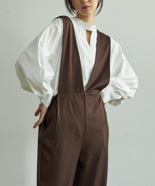 VACANCY（ヴァカンシー）の「ルーズタックサロペット（サロペット/オーバーオール・レディース・ブラック/ブラウン・SMALL/MEDIUM/LARGE）」の17枚目の写真