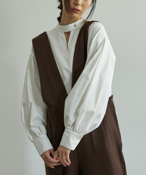 VACANCY（ヴァカンシー）の「ルーズタックサロペット（サロペット/オーバーオール・レディース・ブラック/ブラウン・SMALL/MEDIUM/LARGE）」の18枚目の写真