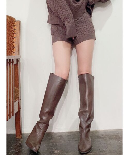 GYDA（ジェイダ）の「【SETUP着用可】ケーブルニット ショーパン（その他パンツ・レディース・ベージュ/ブラウン/ピンク・FREE）」の11枚目の写真