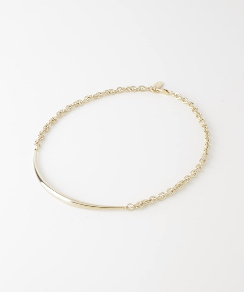 SMELLY（スメリー）の「メタルカーブバーネックレス（ネックレス・レディース・ゴールド・-）」の4枚目の写真