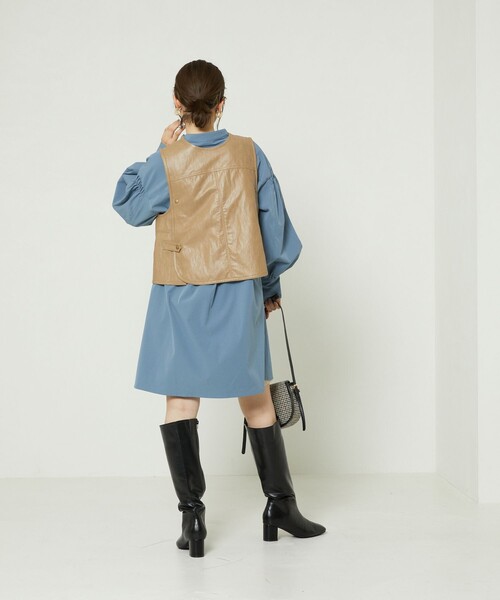 FREAK'S STORE（フリークスストア）の「フェイクレザー2wayベスト（ベスト・レディース・ブラウン/ベージュ・ﾌﾘ-）」の11枚目の写真