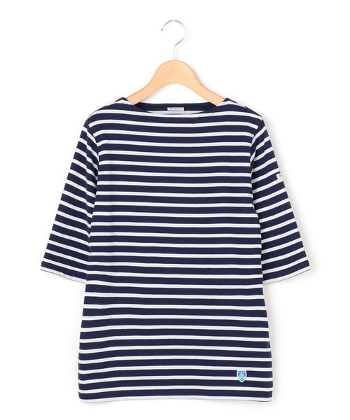 ORCIVAL（オーシバル）の「ORCIVAL | コットンジャージー ボートネックTシャツ WOMEN（Tシャツ/カットソー・レディース・ブラック系その他/A/ホワイト系その他/ブルー系その他5/ブラウン系その他・1/2）」の5枚目の写真