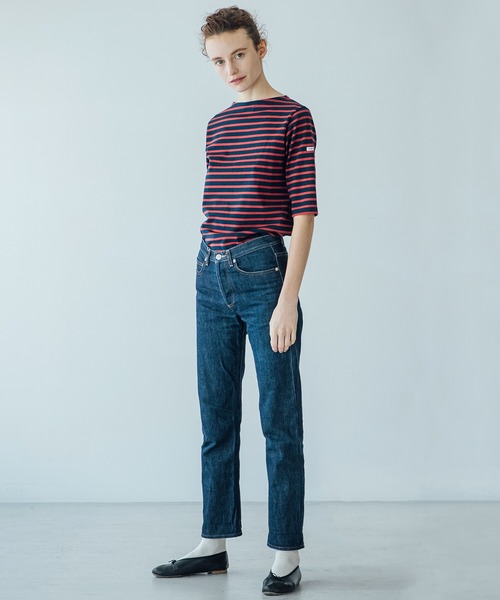 ORCIVAL（オーシバル）の「ORCIVAL | コットンジャージー ボートネックTシャツ WOMEN（Tシャツ/カットソー・レディース・ブラック系その他/A/ホワイト系その他/ブルー系その他5/ブラウン系その他・1/2）」の22枚目の写真