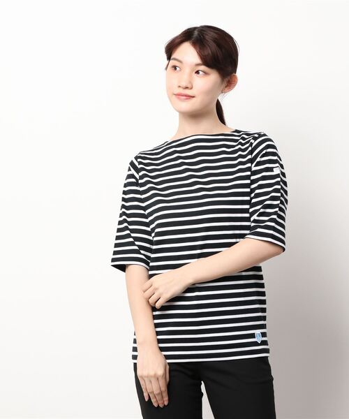 ORCIVAL（オーシバル）の「ORCIVAL | コットンジャージー ボートネックTシャツ WOMEN（Tシャツ/カットソー・レディース・ブラック系その他/A/ホワイト系その他/ブルー系その他5/ブラウン系その他・1/2）」の21枚目の写真