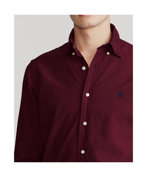 POLO RALPH LAUREN（ポロ ラルフ ローレン）の「クラシック フィット ガーメントダイド オックスフォード シャツ（シャツ/ブラウス・メンズ・レッド・L/S/XS/XXL/M/XL）」の3枚目の写真