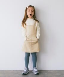 green label relaxing（グリーンレーベルリラクシング）の「TJ フェイクレザー ジャンパースカート 100cm－130cm －ウォッシャブル－（ワンピース・キッズ）」