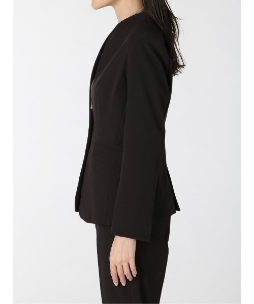 m.f.editorial(エムエフエディトリアル)の「エムエフエディトリアルレディース/m.f.editorial:Women ダブルクロス セットアップ カラーレスジャケット(セットアップパンツ・スカートございます)(スーツジャケット・レディース・ブラック・MEDIUM/S)」の10枚目の写真