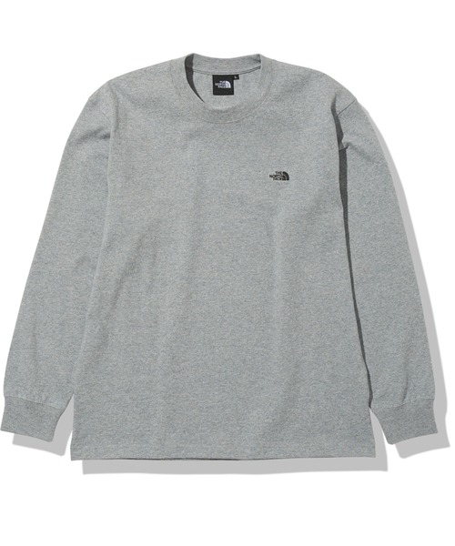 THE NORTH FACE（ザノースフェイス）の「THE NORTH FACE/ザ・ノースフェイス　L/S Nuptse Cotton Tee ロングスリーブヌプシコットンティー NT82135（Tシャツ/カットソー・メンズ・ホワイト/ブラック/グレー・MEDIUM/LARGE/X-LARGE）」の3枚目の写真
