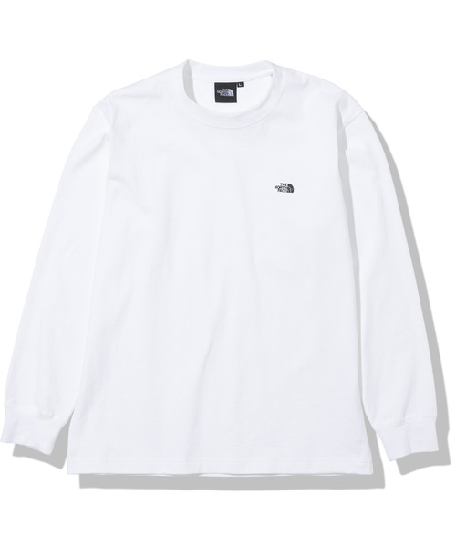 THE NORTH FACE（ザノースフェイス）の「THE NORTH FACE/ザ・ノースフェイス　L/S Nuptse Cotton Tee ロングスリーブヌプシコットンティー NT82135（Tシャツ/カットソー・メンズ・ホワイト/ブラック/グレー・MEDIUM/LARGE/X-LARGE）」の2枚目の写真