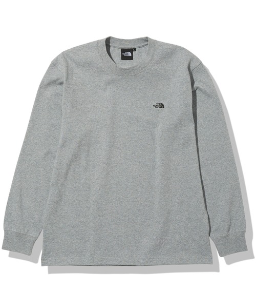 THE NORTH FACE（ザノースフェイス）の「THE NORTH FACE/ザ・ノースフェイス　L/S Nuptse Cotton Tee ロングスリーブヌプシコットンティー NT82135（Tシャツ/カットソー・メンズ・ホワイト/ブラック/グレー・MEDIUM/LARGE/X-LARGE）」の4枚目の写真