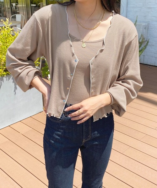 apres jour（アプレジュール）の「リブアンサンブル【ZOZOTOWN限定アイテム】（アンサンブル・レディース・ブラック/モカ/アイボリー・X-LARGE/フリー）」の10枚目の写真