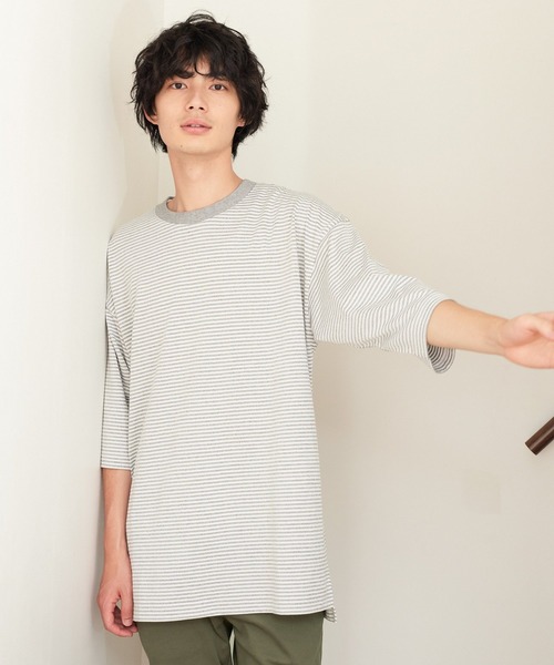 GLOBAL WORK(グローバルワーク)の「リラックスシルエットT7分袖/215313(Tシャツ/カットソー・メンズ・ダークグレー/その他1/イエロー系その他7/グレー・LARGE/X-LARGE/MEDIUM/SMALL)」の18枚目の写真